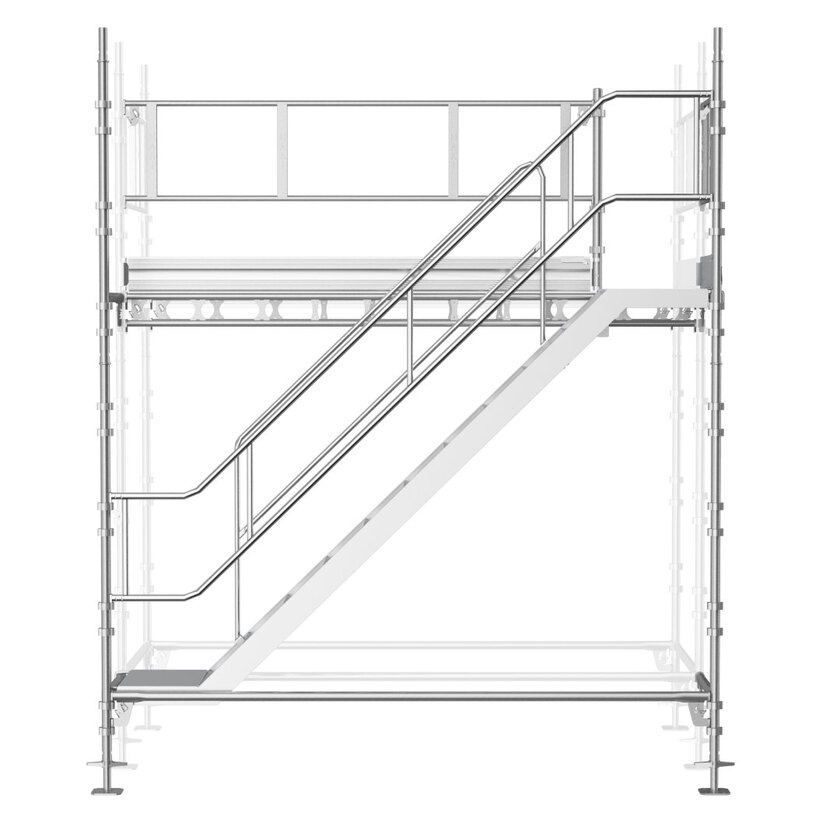 Universal-stillads trappe bund 3x2,5m stål