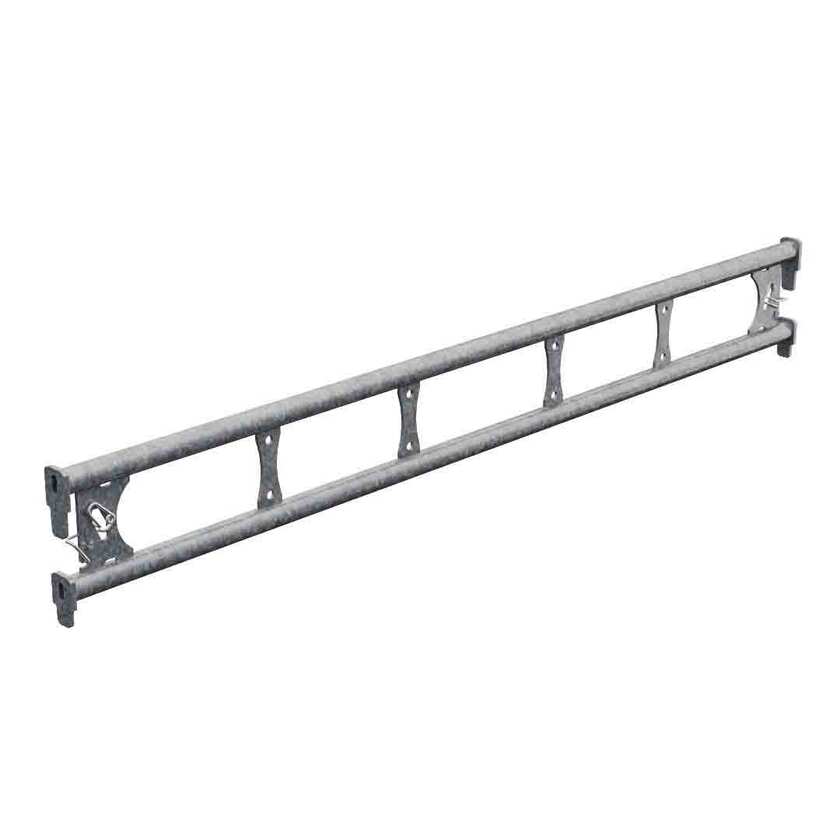 Længdebjælke 1,55m stål - Brugt