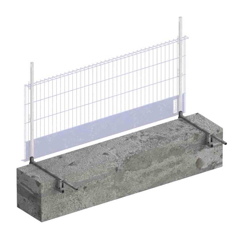 Universaltvinge til firkantet rækværksstolpe