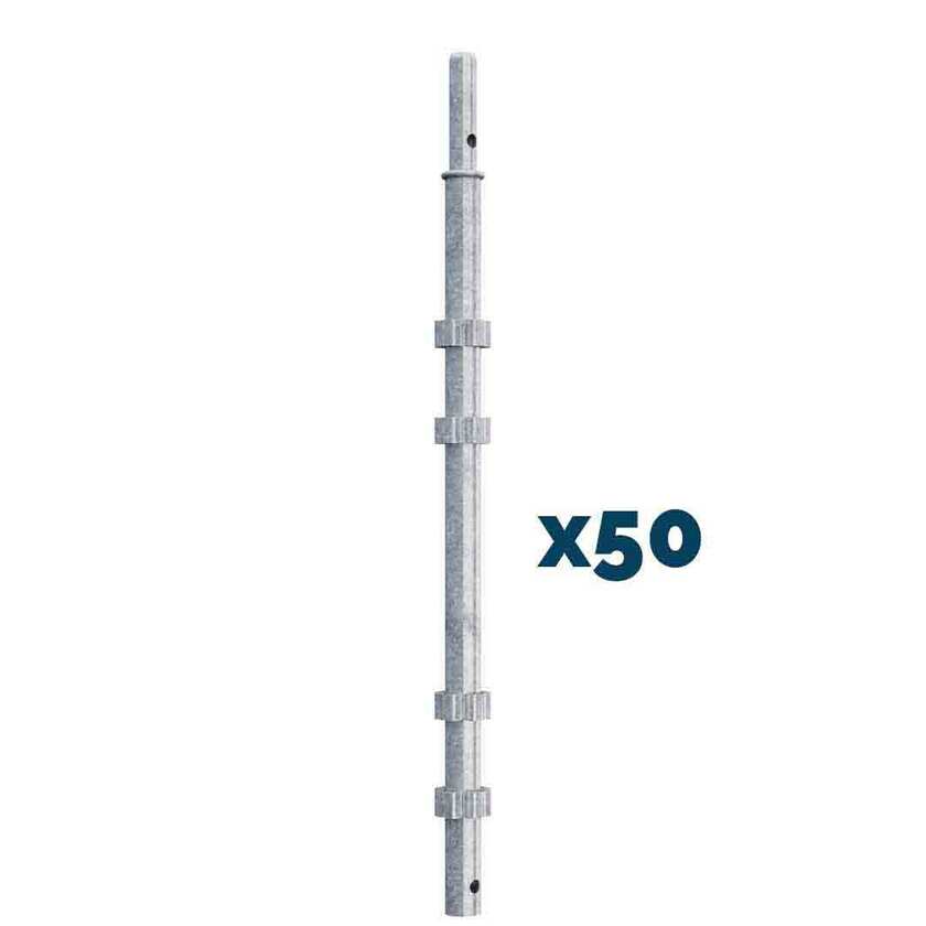 Søjle 2,0m stål 50-stk