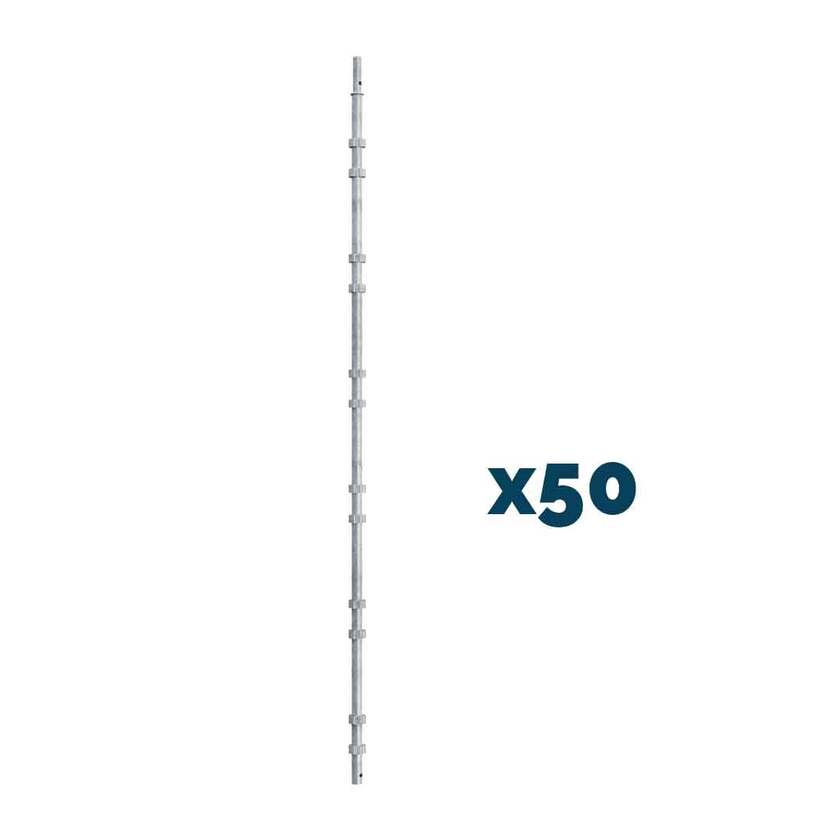 Søjle 3,0m stål 50-stk