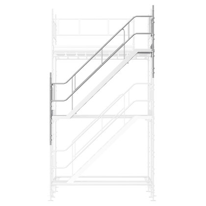Universal-stillads trappe øvre 3x2m stål